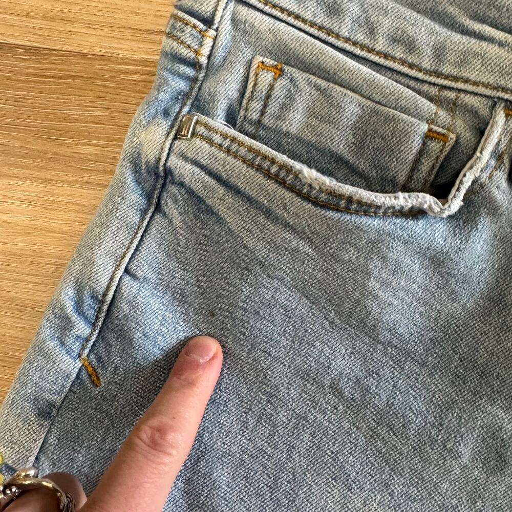 Pilcro & The Letterpress | Mid Rise Light Wash Embroidered Denim Size 26 - Picture 5 of 16